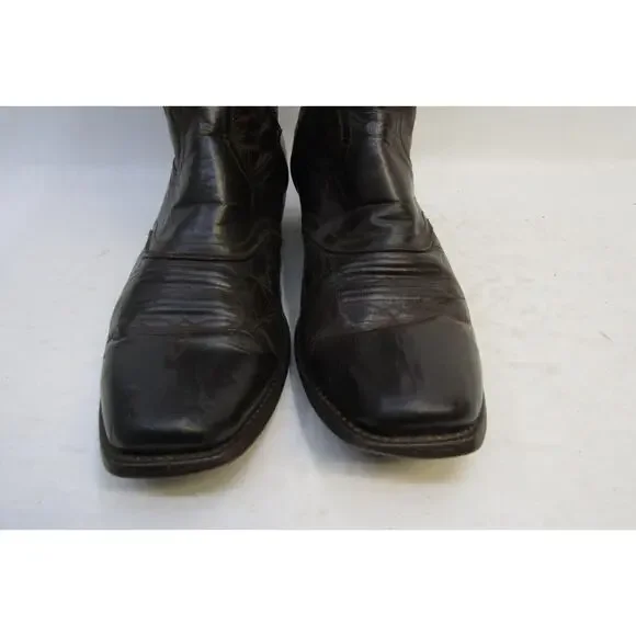 Ariat Mens Size 12 D Brown Leather Buckaroo Stockman Cowboy Western Boots